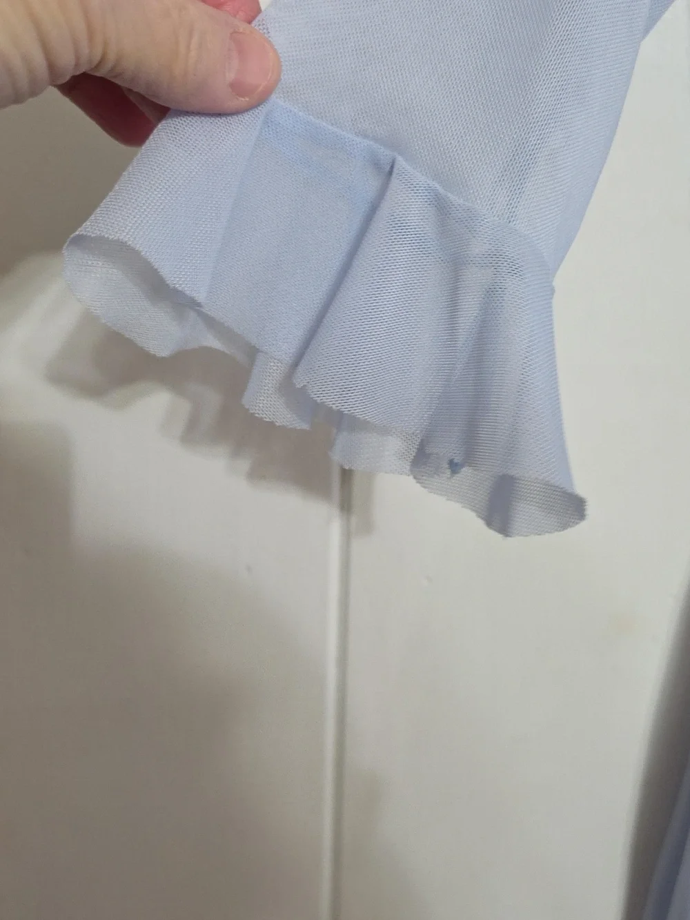 Weissman Dance Costume Girl's? Light Blue Lacy Hair Clip Blingy Bow Sz XLC GUC - Picture 4 of 13